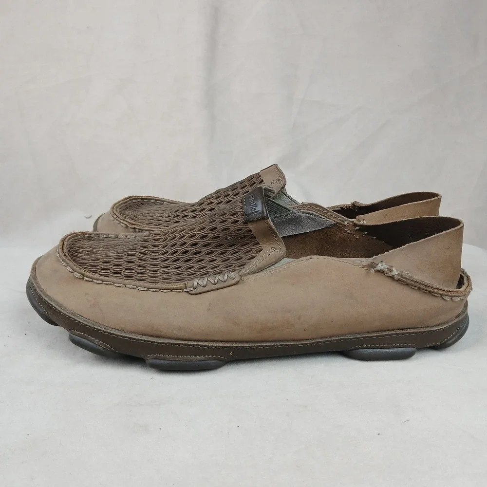 Olukai‎ Moloa Aho 9ems Shoes Slip Ons Clay Husk Perforated